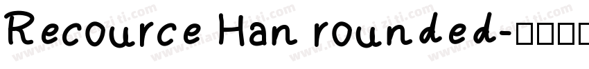 Recource Han rounded字体转换